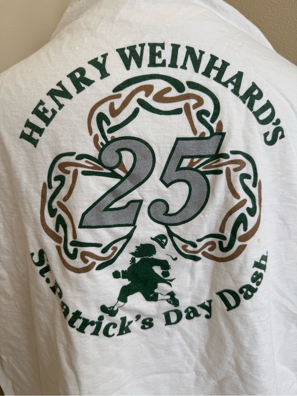Henry Weinhards St. Patrick's Day Dash 25th Seattleanniversary White Graphic Tee